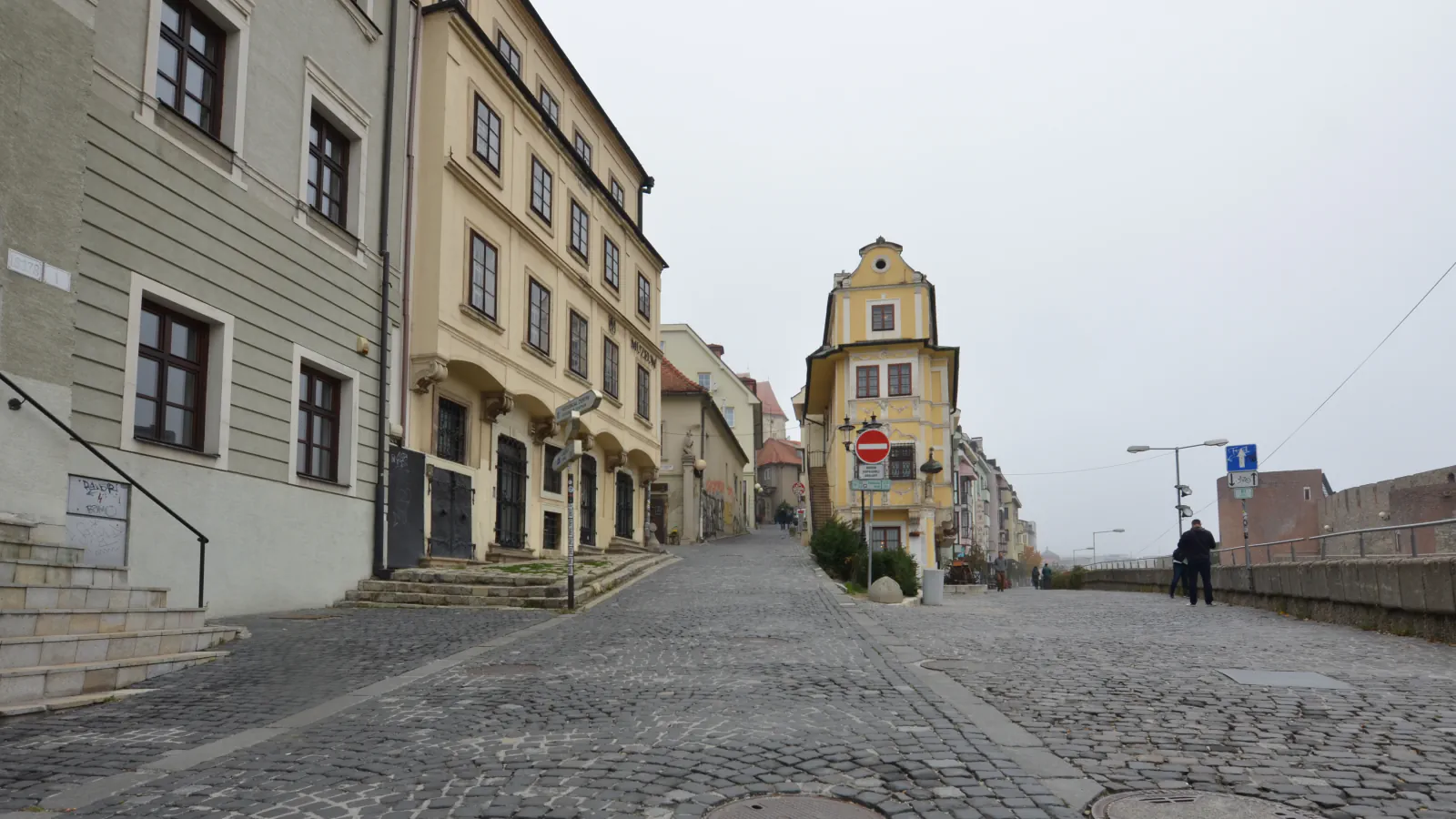 The narrow House of the Good Shepherd facade in Bratislava
