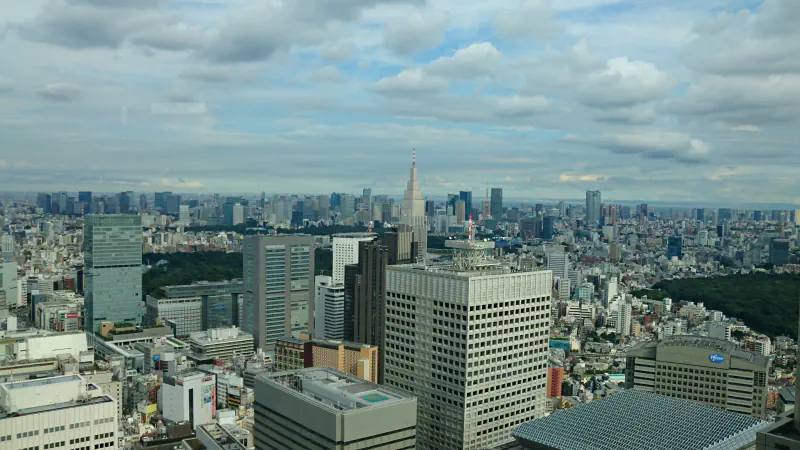 Tokijska panorama, fotografirana s stavbe Tokijske metropolitanske uprave